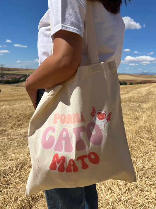 Tote bag "Por mi gato mato"